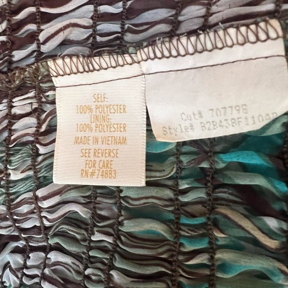 ADIVA Elegant Green Patterned Women's Top/size S - Picture 10 of 11